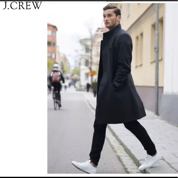 J. Crew Other - J. CREW BLACK WOOL CASHMERE TOPCOAT 36S NWT